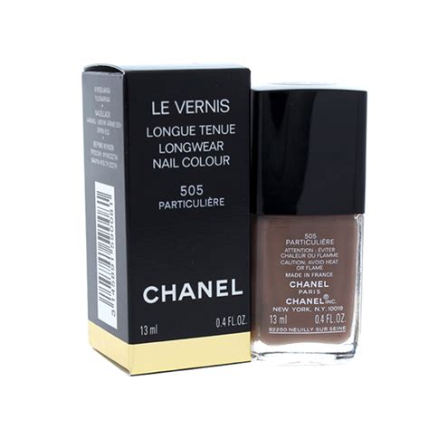 chanel le vernis longwear nail colour 505 particuliere|Chanel long wear nail polish.